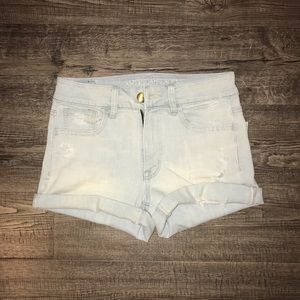 American eagle high rise jean shorts